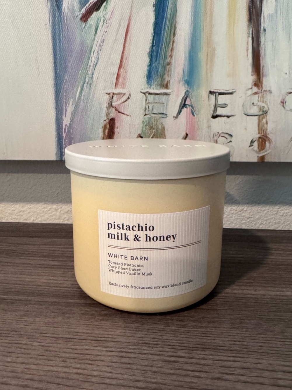 Pistachio Milk and Honey Candle